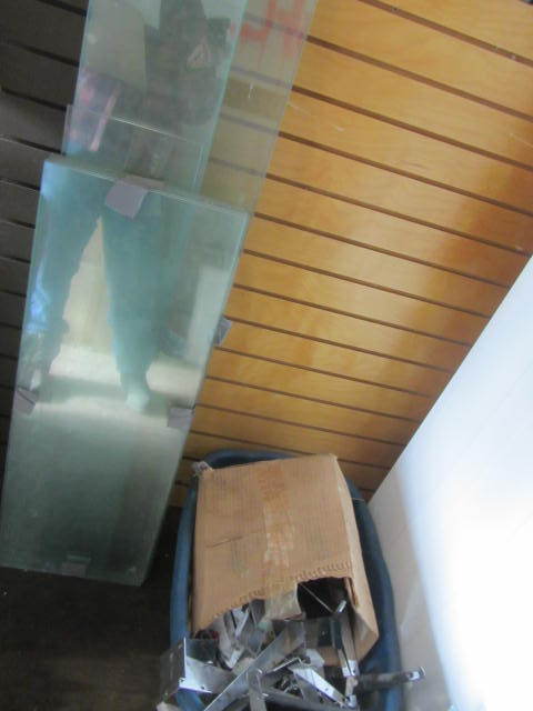 lot 170 image: Slatwall, Glass Shelves, Supports