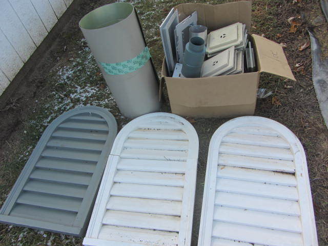 lot 225 image: Mounting Block, Vents, Gable Louvers