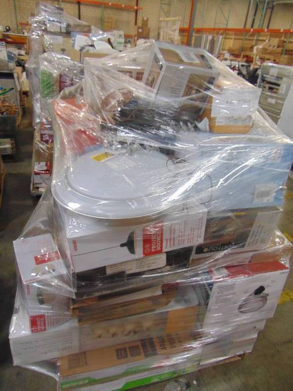 lot 2 image: WHOLESALE MIXED PALLET OF RETURNS - CEILING FANS AND LIGHTING