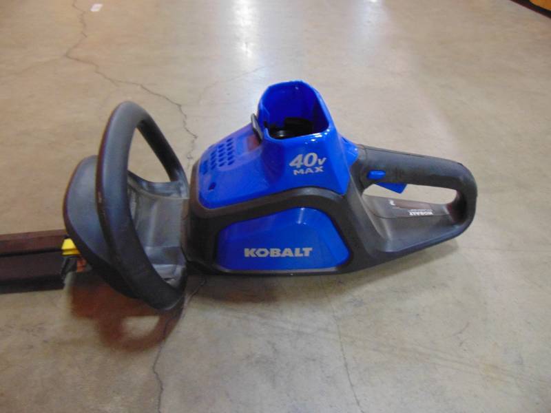 lot 10 image: Kobalt 40-volt Max 24-in Dual Cordless Electric Hedge Trimmer (Battery Not Included) KHT 240