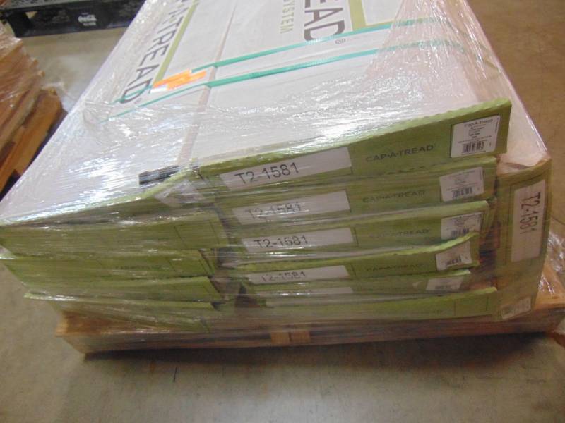 lot 166 image: Cap A Tread Pacific CherryRosen Cherry 47 in. Long x 12-18 in. Deep x 1-1116 in. Height Laminate to Cover Stairs 1 in. Thick 016071581