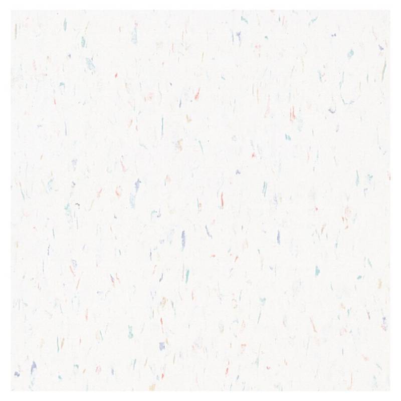 lot 407 image: Armstrong Flooring Multicolor 45-Piece 12-in X 12-in Carnival White Glue (Adhesive) Speckle Commercial VCT Tile 52500031