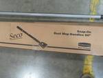 lot 264 image: Rubbermaid (Case of 12) Commercial M136 Snap-On Fiberglass Dust Mop Handle 60 GrayBlack, M136