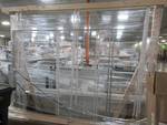 lot 302 image: VERY LARGE RETAIL SIGNAGE DISPLAY WITH LIGHT BOX IN WHITE. In nice condition