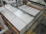 lot 303 image: WIRED STANDING TALL RETAIL DISPLAY CABINET WITH DOUBLE STORAGE DRAWERS