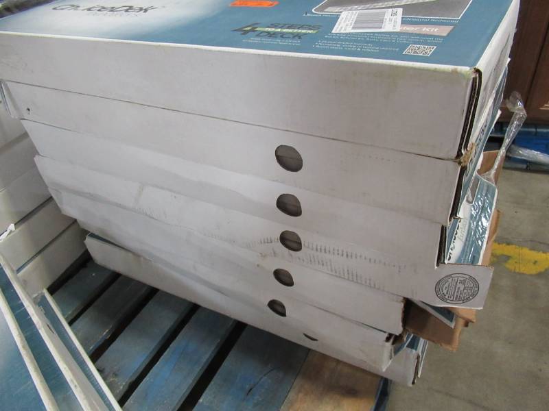 lot 331 image: 7 Cases of ChoiceDek 2 x 2 x 30 Beachhouse Gray Composite Deck Balusters 100306 - Some cases may be missing pieces
