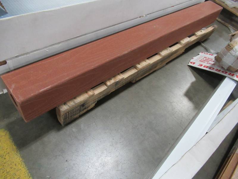 lot 333 image: 1 ChoiceDek 4 X 4 x 4-12 Coastal Redwood Composite Deck Post 228321