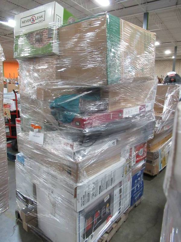 lot 277 image: WHOLESALE MIXED PALLET OF RETURNS - TOOLS AND SMALL HOUSEWARES