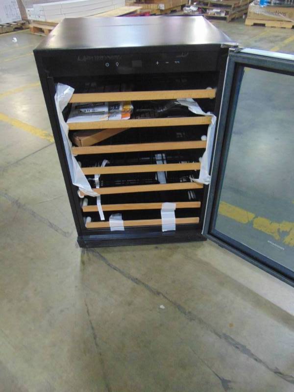 lot 522 image: Frigidaire 52-Bottle Capacity Stainless Steel Built-InFreestanding Wine Chiller FGWC52L3TS
