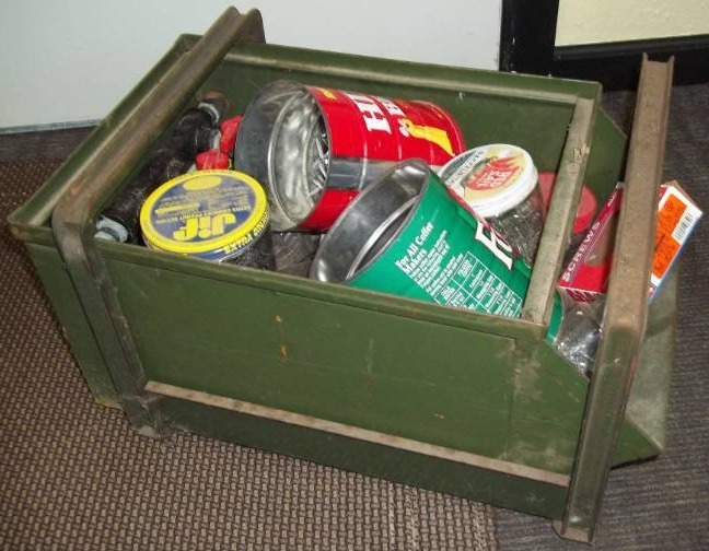 lot 11 image: Misc Hardware and Metal Bin