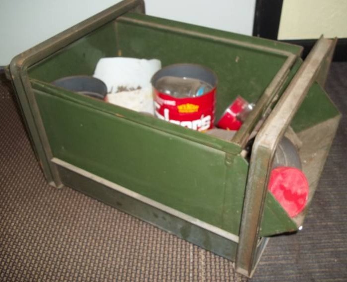 lot 12 image: Misc Hardware and Metal Bin
