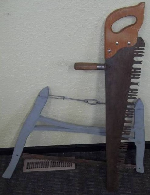 lot 25 image: Bow Saw and Large Saw