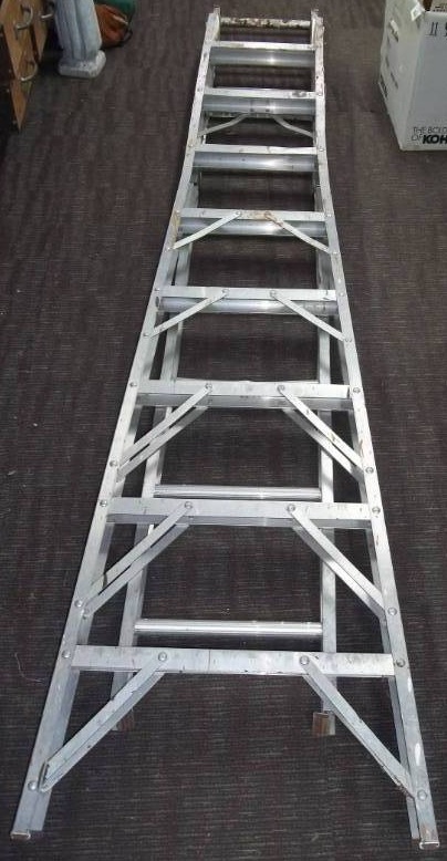 lot 128 image: Extension and Step Ladder