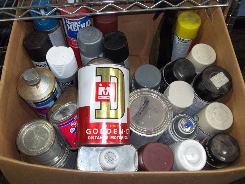 lot 192 image: Misc Paints and Chemicals