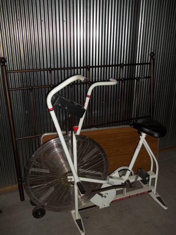 lot 280 image: Excercise Bike, Headboard, and Folding Table