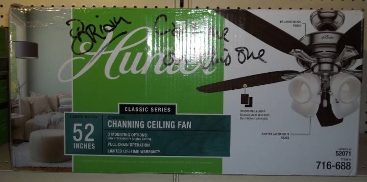 lot 328 image: Ceiling Fan