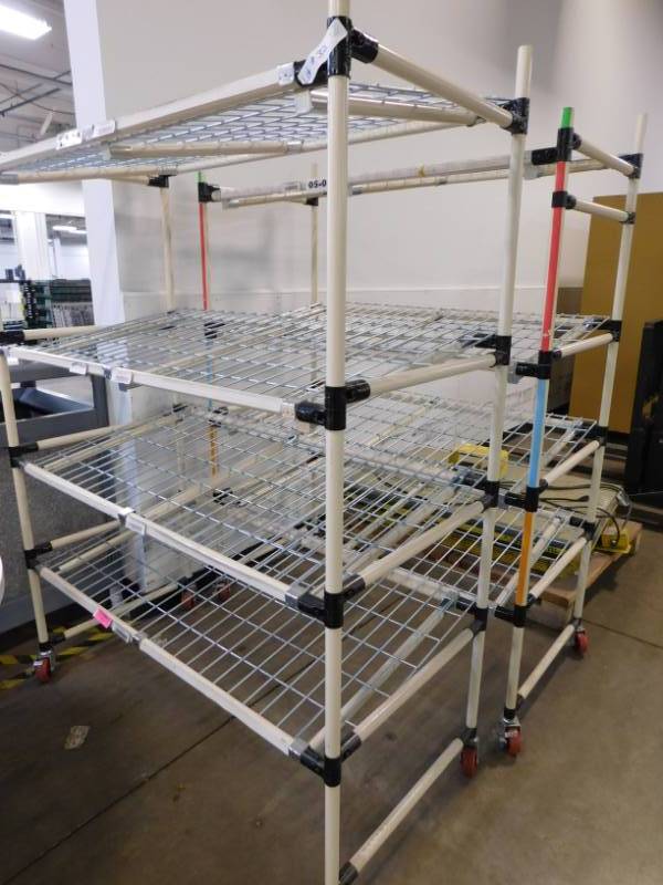 lot 32 image: 2 - Rolling Storage Racks - 51(w) x 68(h) x 24(d)