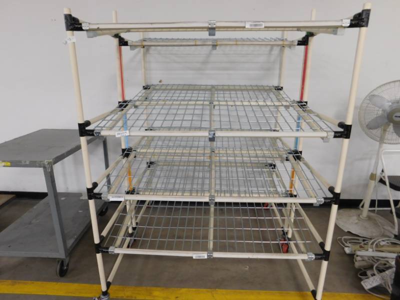 lot 43 image: 2 - Rolling Storage Racks - 51(w) x 68(h) x 24(d)
