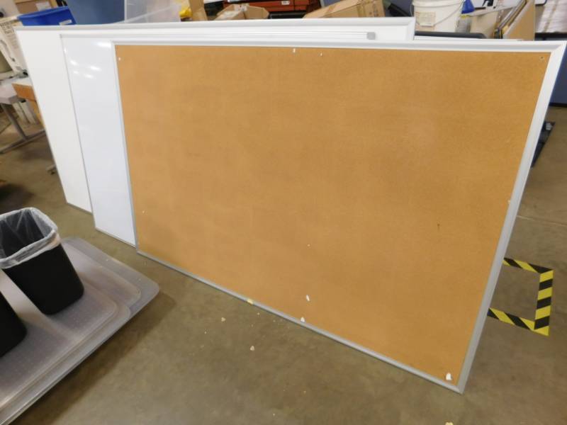 lot 52 image: Large Dry Erase & Cork Boards