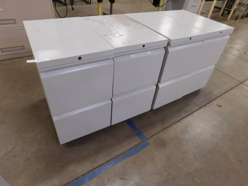 lot 21 image: Four Small File Cabinets