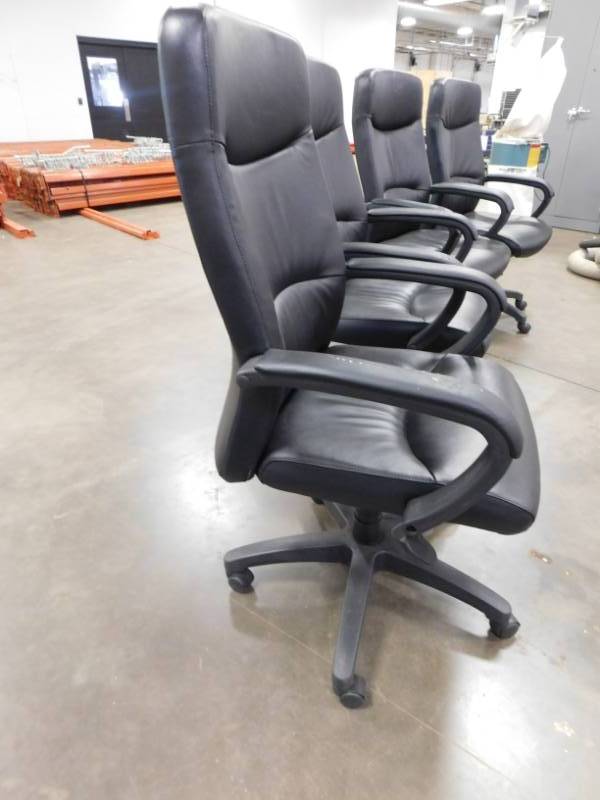 lot 59 image: Four High Back Executive Office Chairs