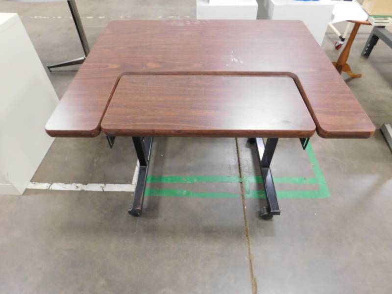 lot 71 image: Small Rolling Desk - 36(w) x 30(h) x 30(d)