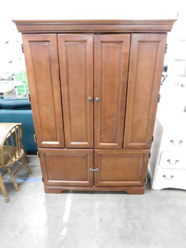 lot 83 image: Armoire Storage Cabinet - 42(w) x 59.5(h) x 20.5(d)