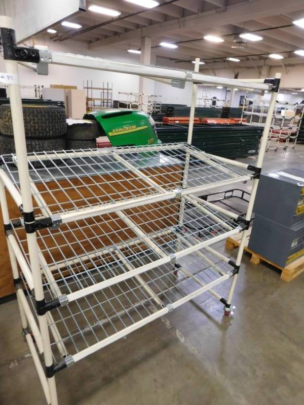 lot 87 image: Rolling Storage Rack - 51(w) x 68(h) x 24(d)