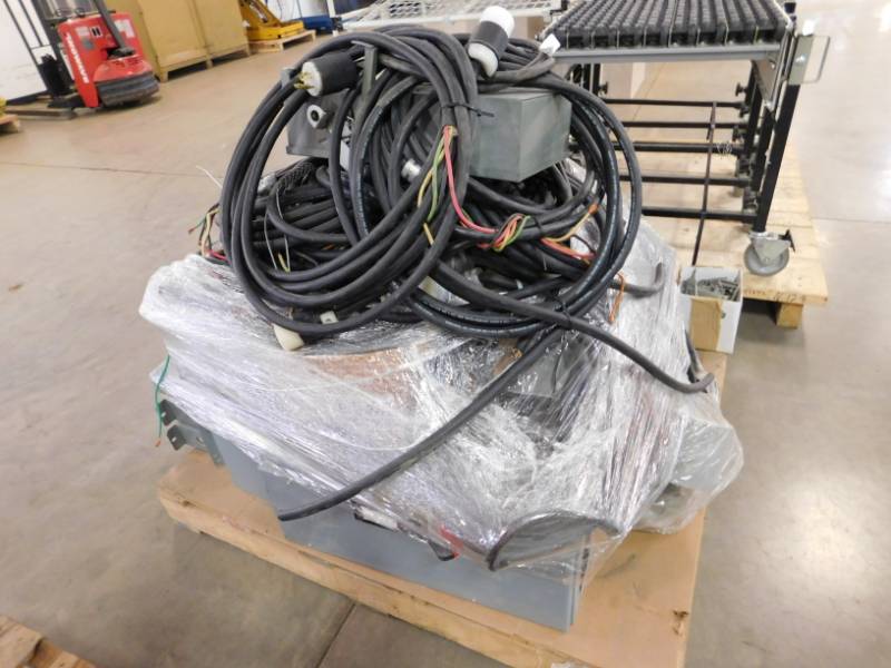 lot 100 image: Misc. Lot of Electrical Drop Cords, Main Power Boxes, Fuses