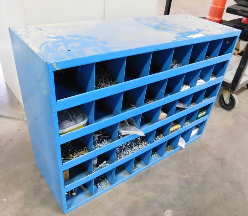 lot 103 image: Nut & Bolt Bin - 34(w) x 24(h) x 12(d)