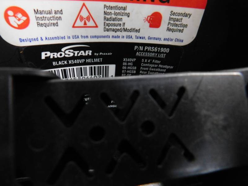 Prostar Praxair Welding Helmet North Metro Warehouse Cleanout 2 KBID