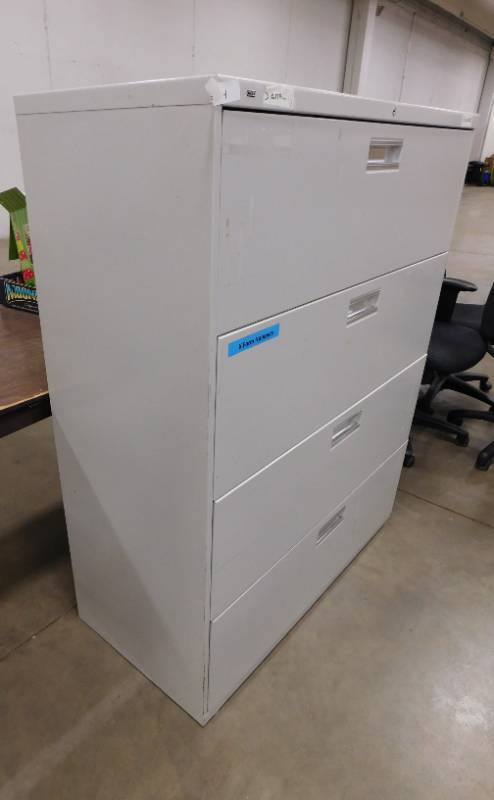 lot 144 image: HON Laterial File Cabinet - 42(w) x 53(h) x 19(d)