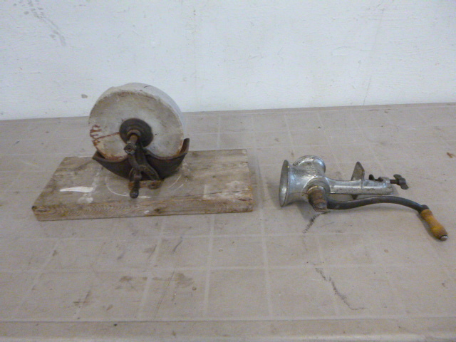 lot 44 image: Vintage Sharpening Wheel