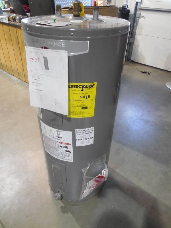 lot 25 image: Rheem Performance 40 Gal. Medium 45004500-Watt Elements Electric Tank Water Heater