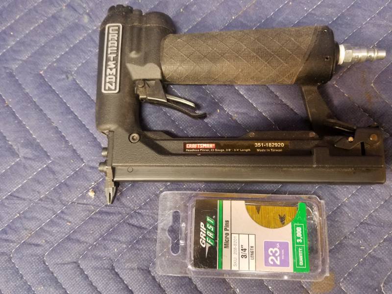 Pneumatic Pinner Gun &amp Crown Stapler
