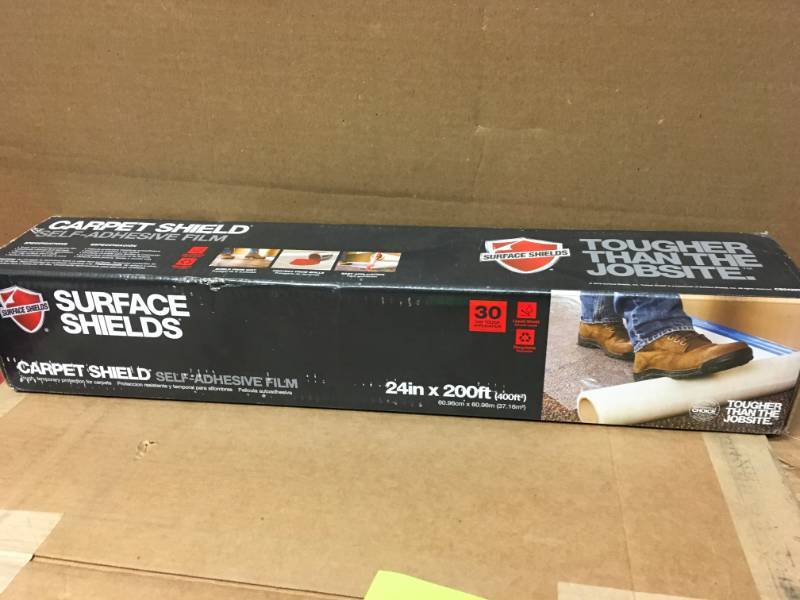 Carpet Shield 24 in. x 200 ft. Self-Adhesive Film- not used