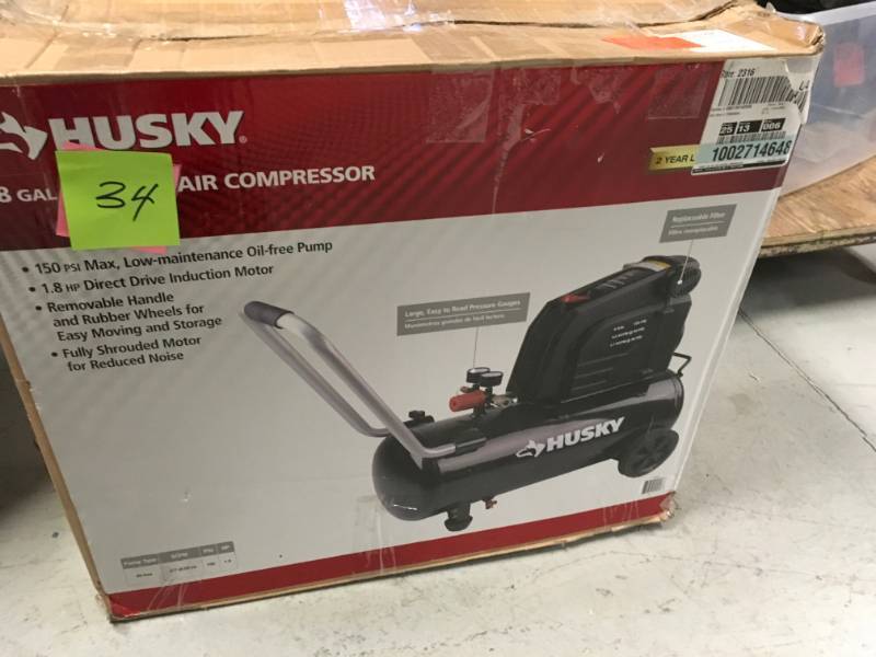 Husky 8G 150 PSI Hotdog Air Compressor- not used