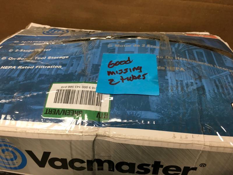 Vacmaster Vacuums 4-gal. Household WetDry Vacuum Blues VF408 MISSING 2 TUBES