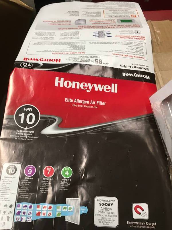 (Lot of 6) HONEYWELL ELITE ALLERGEN AIR FILTER