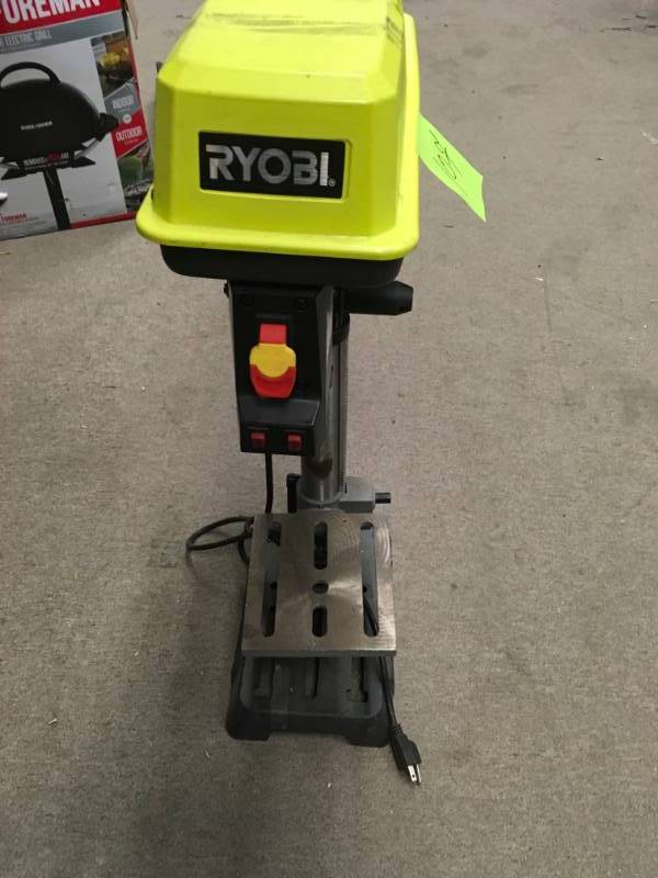 RYOBI 10 in. Drill Press with EXACTLINE Laser Alignment System- good condition