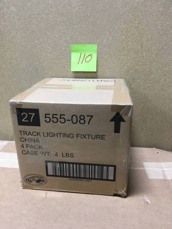 (Pack of 4) Hampton Bay R20 White Step Cylinder Track Lighting Fixture- not used