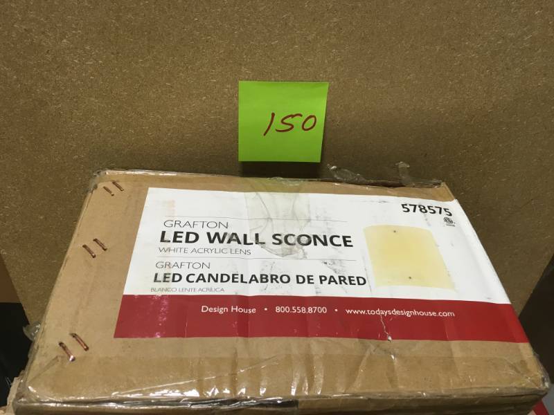 Design House 578575 Grafton LED Wall Sconce, Satin Nickel- not used