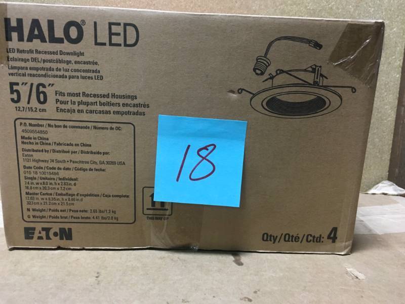lot 18 image: Halo Lighting LED Retrofit RL560WH6930R- open box