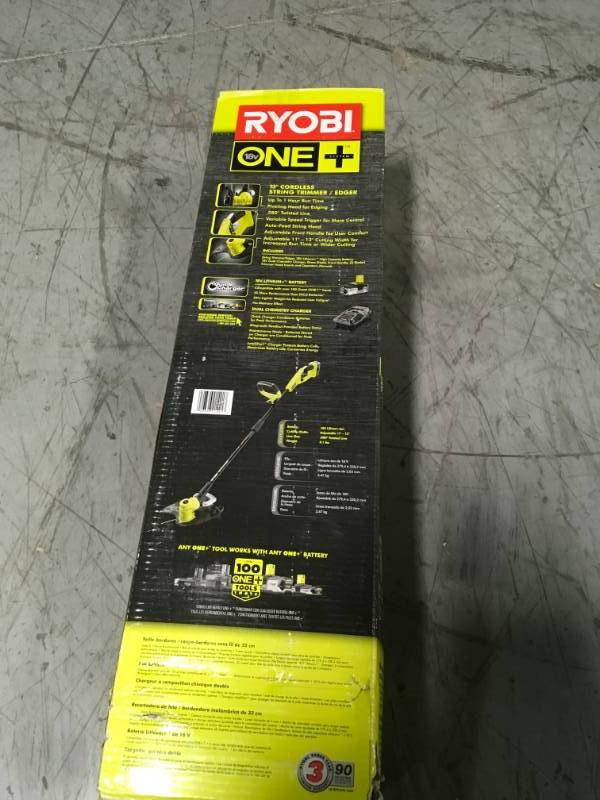lot 42 image: ONE 18-Volt Lithium-Ion Cordless String TrimmerEdger  USED