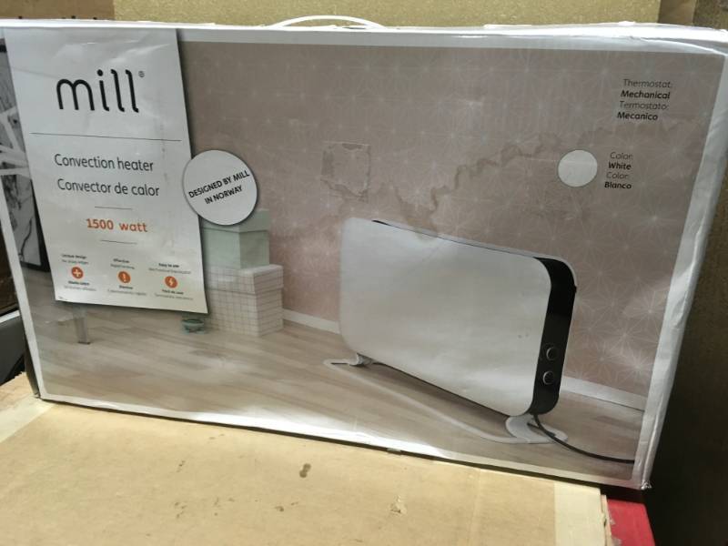 lot 57 image: MILL 1500-Watt Convection Portable Heater- good condition