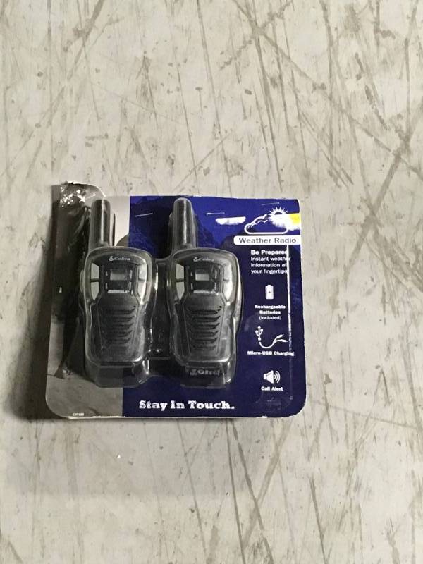 lot 149 image: Cobra Cxt195 16-Mile 2-Way Radios Walkie Talkies, 2-Pack- not used