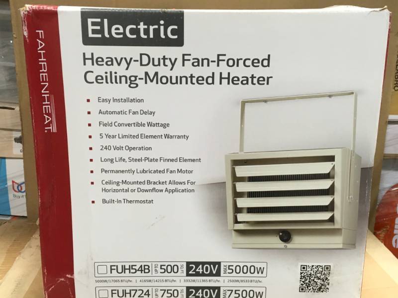 Fahrenheat 5 000 Watt Unit Heater Not Used Kx Real Deals
