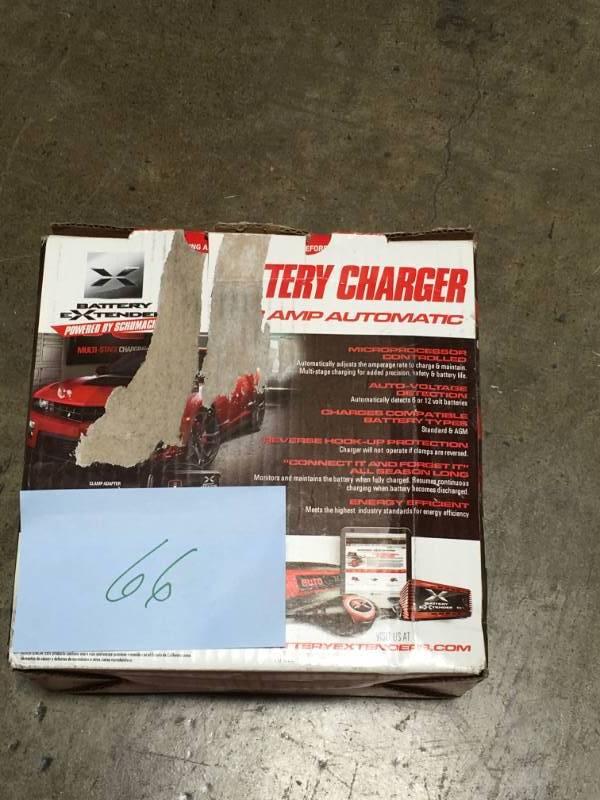 lot 66 image: Schumacher Battery Extender 6-Volt or 12-Volt, 8 Amp Battery ChargerMaintainer- good condition