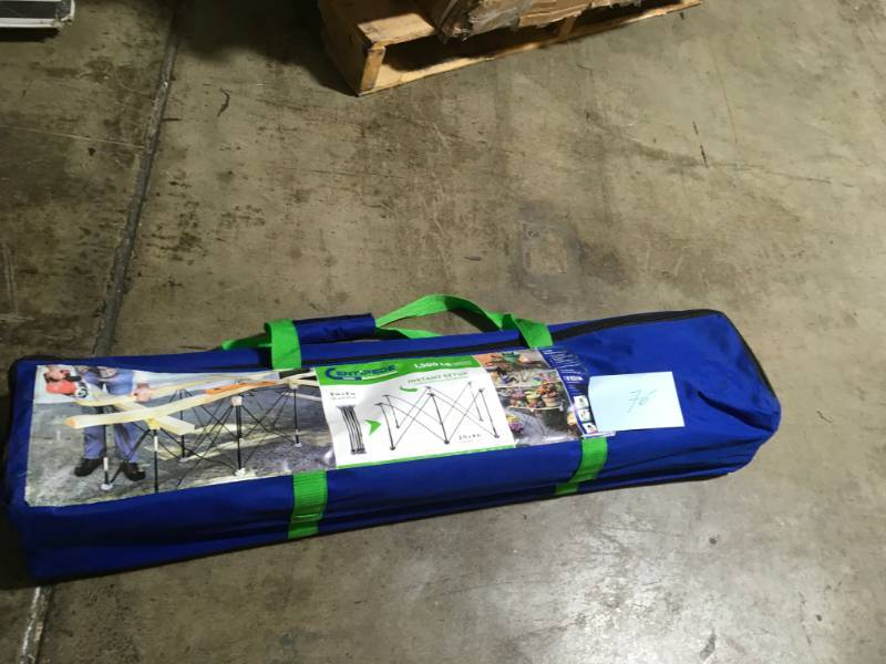 lot 76 image: Portable Work System 30.5 in. Compacting 2 ft. x 4 ft. Sawhorse- not used