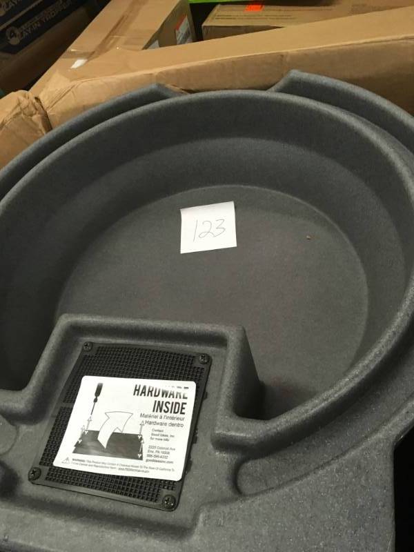 lot 123 image: Rain Wizard 65 Gal. Dark Granite Urn Rain Barrel- good condition